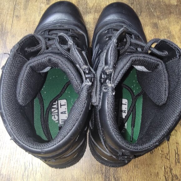 Original Swat Force 6“ Side Zip 153101 Mens Black Leather Tactical Boots 10M - Picture 8 of 9